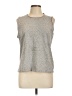 Robert Rodriguez 100% Cotton Silver Sleeveless Top Size L - photo 1