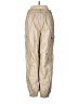 Aqua 100% Polyester Tan Cargo Pants Size M - photo 2