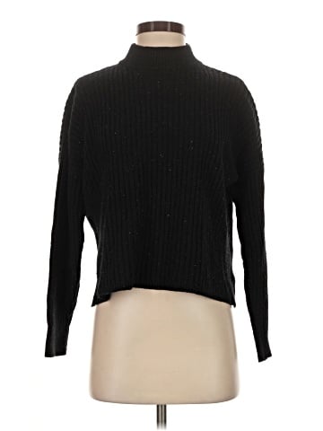 Madewell Donegal (Re)sourced Cashmere Ribbed Mockneck Pullover Sweater (view 1)