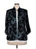 Alex Evenings 100% Polyester Paisley Blue Jacket Size 2X - photo 1