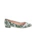 J.Crew Floral Green Flats Size 7 1/2 - photo 1