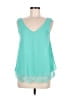 Mine Teal Sleeveless Blouse Size M - photo 1
