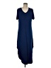 Alya Solid Blue Casual Dress Size M - photo 1