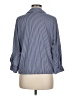 Eden & Olivia 100% Polyester Stripes Blue 3/4 Sleeve Blouse Size M - photo 2
