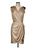 Cache Metallic Tan Cocktail Dress Size M - photo 1