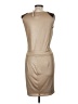 Cache Metallic Tan Cocktail Dress Size M - photo 2