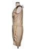 Cache Metallic Tan Cocktail Dress Size M - photo 5