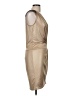 Cache Metallic Tan Cocktail Dress Size M - photo 4
