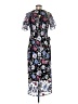 JS Collections 100% Polyester Floral Black Cocktail Dress Size 8 - photo 2