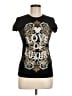Bebe 100% Silk Black Short Sleeve Silk Top Size M - photo 1
