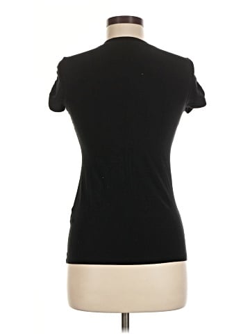Bebe Short Sleeve Silk Top (view 2)