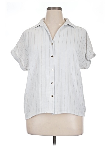 NY Collection Short Sleeve Blouse (view 1)