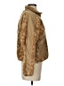 JoyLab 100% Polyester Animal Print Gold Faux Fur Jacket Size XS - photo 4