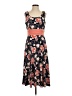 Perceptions Floral Black Casual Dress Size S - photo 1