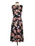 Perceptions Floral Black Casual Dress Size S - photo 2