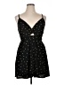 Blue Rain Polka Dots Black Cocktail Dress Size XL - photo 1