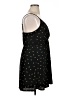 Blue Rain Polka Dots Black Cocktail Dress Size XL - photo 4