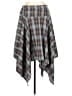 Unbranded 100% Polyester Plaid Gray Casual Skirt Size L - photo 2