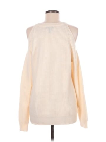 Aqua Cashmere Pullover Sweater (view 2)