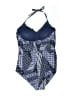 Nicole Miller Studio Print Blue One Piece Swimsuit Size L - photo 2