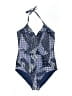 Nicole Miller Studio Print Blue One Piece Swimsuit Size L - photo 1