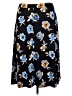 Kasper Print Black Casual Skirt Size XL - photo 2