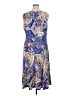 Kasper Paisley Blue Casual Dress Size 16 - photo 2