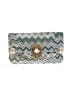 Urban Expressions Chevron-herringbone Teal Clutch One size - photo 1