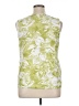 Cj Banks 100% Polyester Green Sleeveless Blouse Size 0X - photo 2