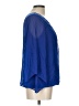 AB Studio 100% Polyester Blue 3/4 Sleeve Blouse Size L - photo 4