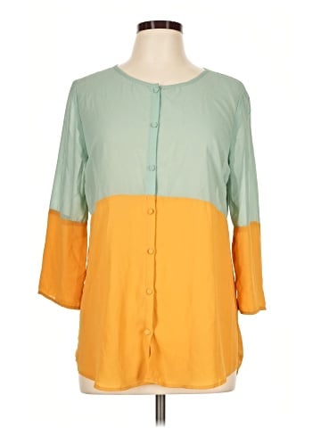 Sunday in Brooklyn 3/4 Sleeve Blouse (view 1)