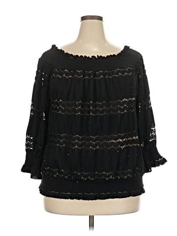 City Chic 3/4 Sleeve Blouse (view 1)