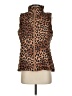 Lands' End 100% Polyester Animal Print Brown Vest Size S - photo 1