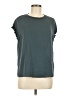 T Tahari 100% Polyester Teal Short Sleeve Top Size M - photo 1