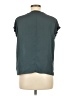 T Tahari 100% Polyester Teal Short Sleeve Top Size M - photo 2