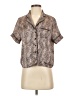 Primark Animal Print Tan Short Sleeve Blouse Size XS - photo 1
