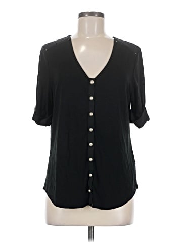 White House Black Market Short Sleeve Blouse (view 1)