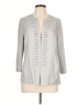 RENA LANGE 100% Silk Gray Silk Blazer Size 12 - photo 1