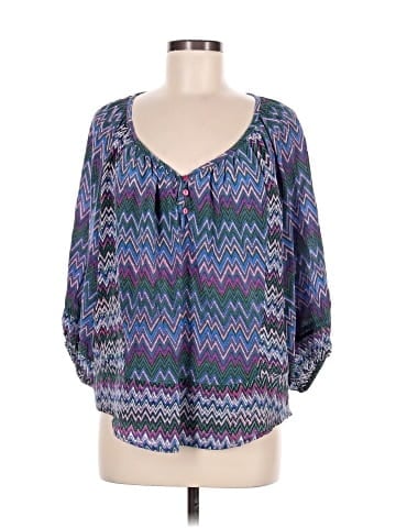 Tolani 3/4 Sleeve Silk Top (view 1)