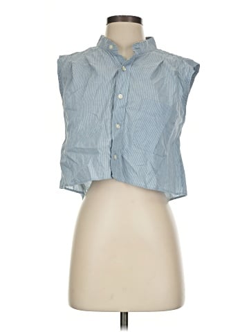 KMJ KATE MCHALE JENSEN Sleeveless Button-Down Shirt (view 1)