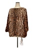 MICHAEL Michael Kors Brown Long Sleeve Blouse Size 3X - photo 1