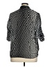 Beverly Drive 100% Polyester Polka Dots Silver 3/4 Sleeve Blouse Size 1X - photo 2
