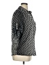 Beverly Drive 100% Polyester Polka Dots Silver 3/4 Sleeve Blouse Size 1X - photo 4