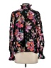 Fate 100% Polyester Floral Black Long Sleeve Blouse Size S - photo 1