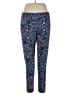 Soft Surroundings Print Blue Active Pants Size L (petite) - photo 1