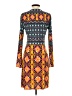 Hale Bob Print Orange Casual Dress Size S - photo 2