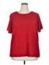 N Touch Red Short Sleeve Blouse Size 2X - photo 1