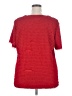 N Touch Red Short Sleeve Blouse Size 2X - photo 2