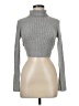 Final Touch Metallic Silver Turtleneck Sweater Size M - photo 1