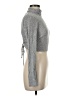Final Touch Metallic Silver Turtleneck Sweater Size M - photo 4